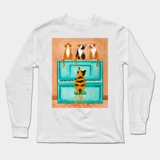 A Purrfect Piano Purrformance Long Sleeve T-Shirt